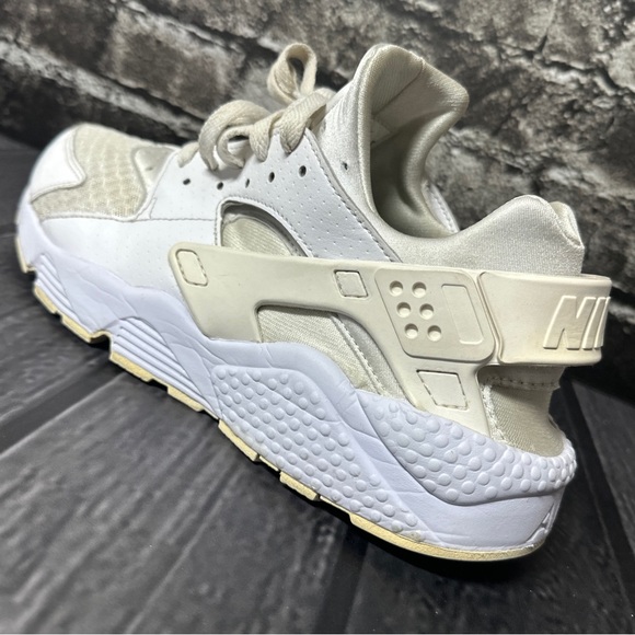 Nike Air Huarache All White Platinum 318429-111 Sneakers Shoes Men's Size 9 - Picture 8 of 16